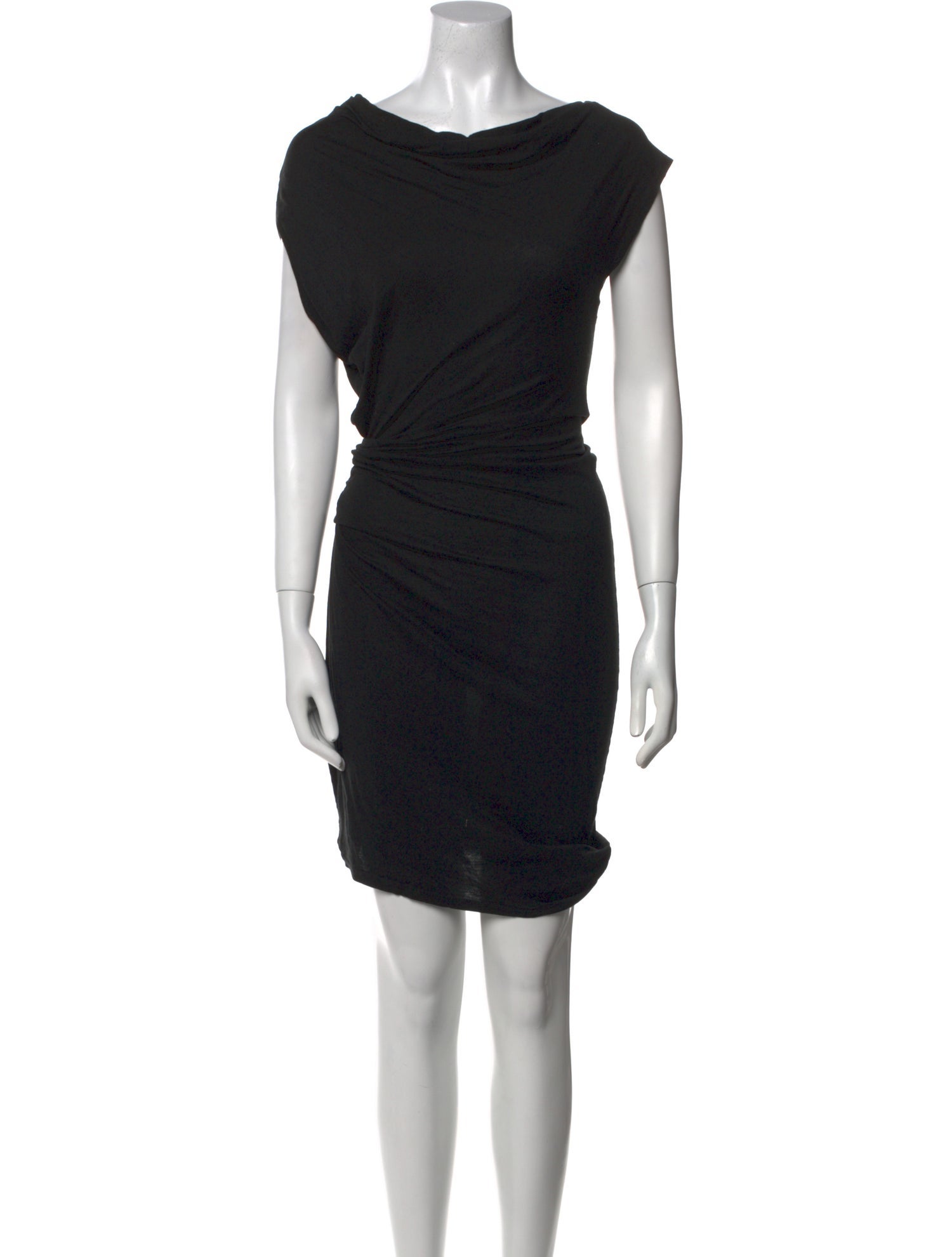 Helmut Lang Cowl Neck Mini Dress