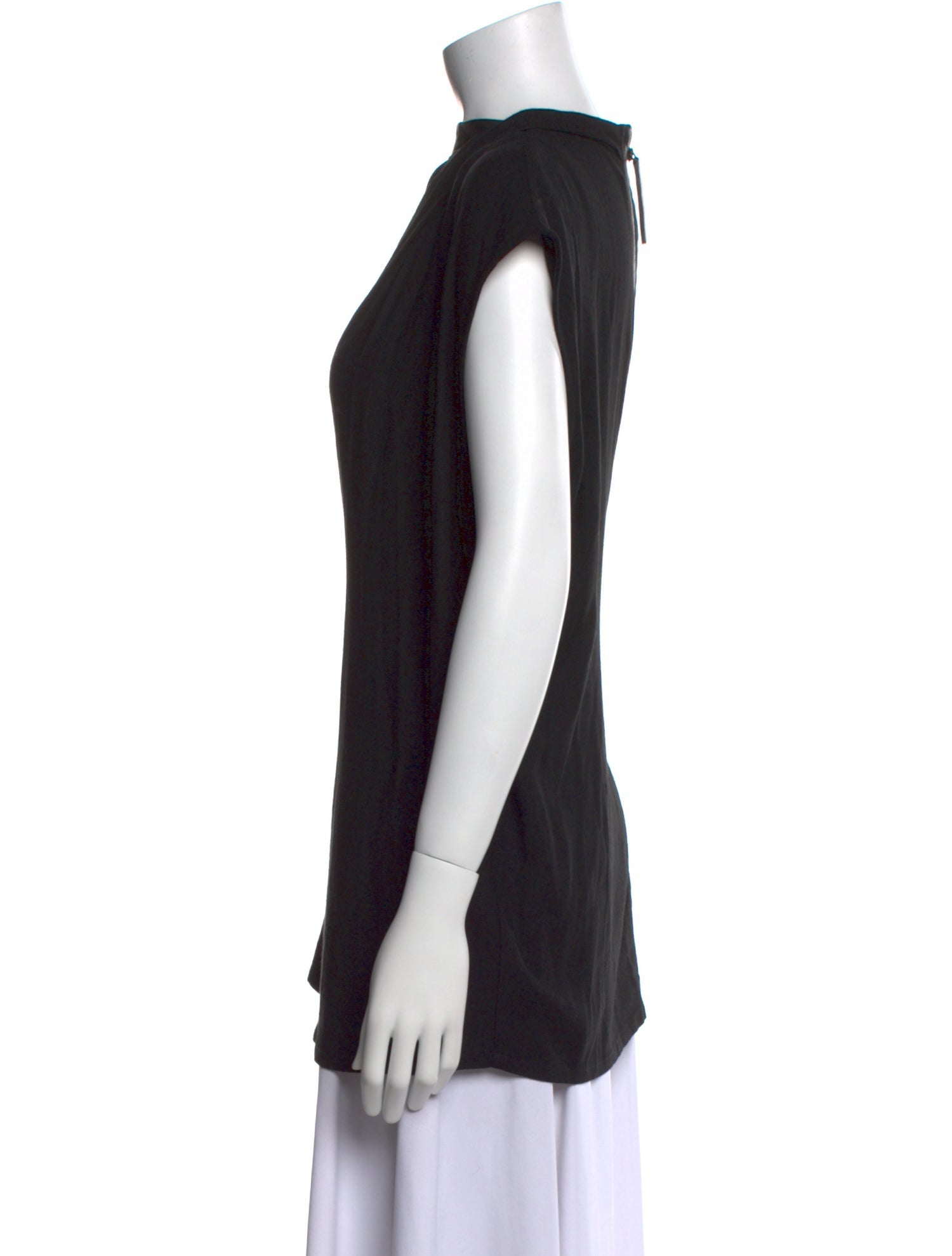 Helmut Lang Mock Neck Short Sleeve Tunic
