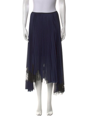 Helmut Lang Striped Midi Length Skirt