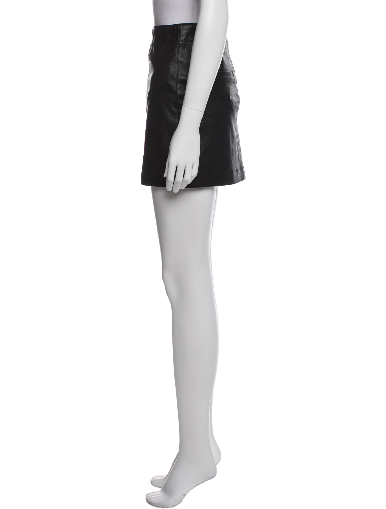 Helmut Lang Lamb Leather Mini Skirt