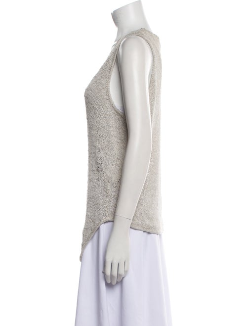 Helmut Lang Silk Scoop Neck Top