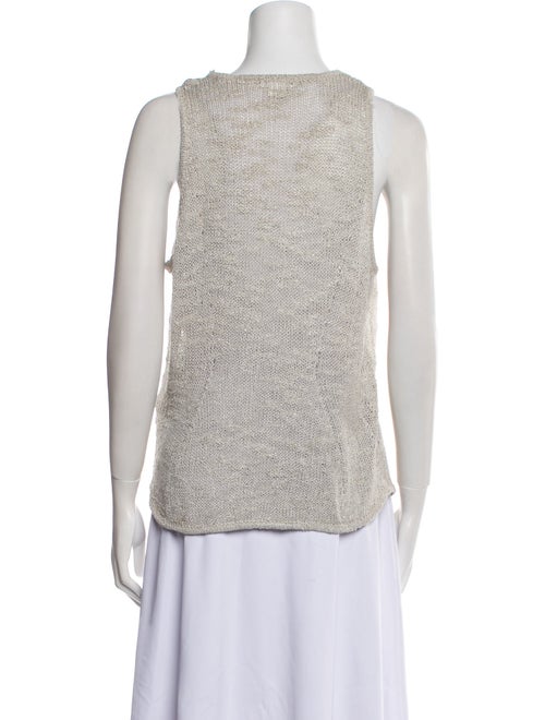 Helmut Lang Silk Scoop Neck Top