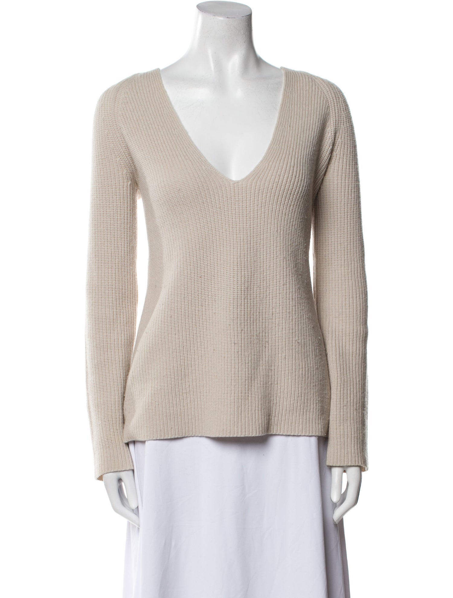 Helmut Lang Wool V-Neck Sweater
