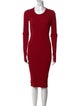 Helmut Lang Crew Neck Knee-Length Dress
