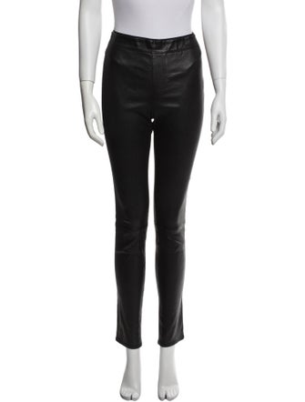 Helmut Lang Leather Skinny Leg Pants