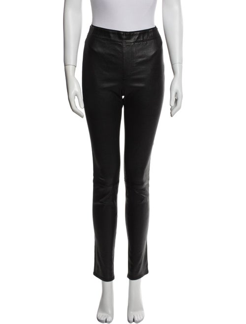 Helmut Lang Leather Skinny Leg Pants