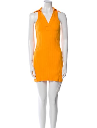 Helmut Lang V-Neck Mini Dress