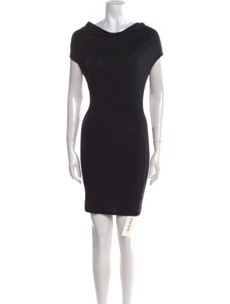 Helmut Lang Cowl Neck Mini Dress