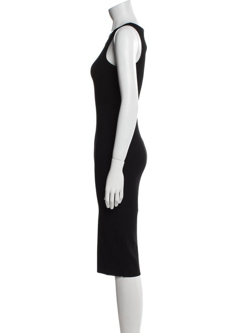 Helmut Lang Scoop Neck Midi Length Dress