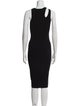 Helmut Lang Scoop Neck Midi Length Dress