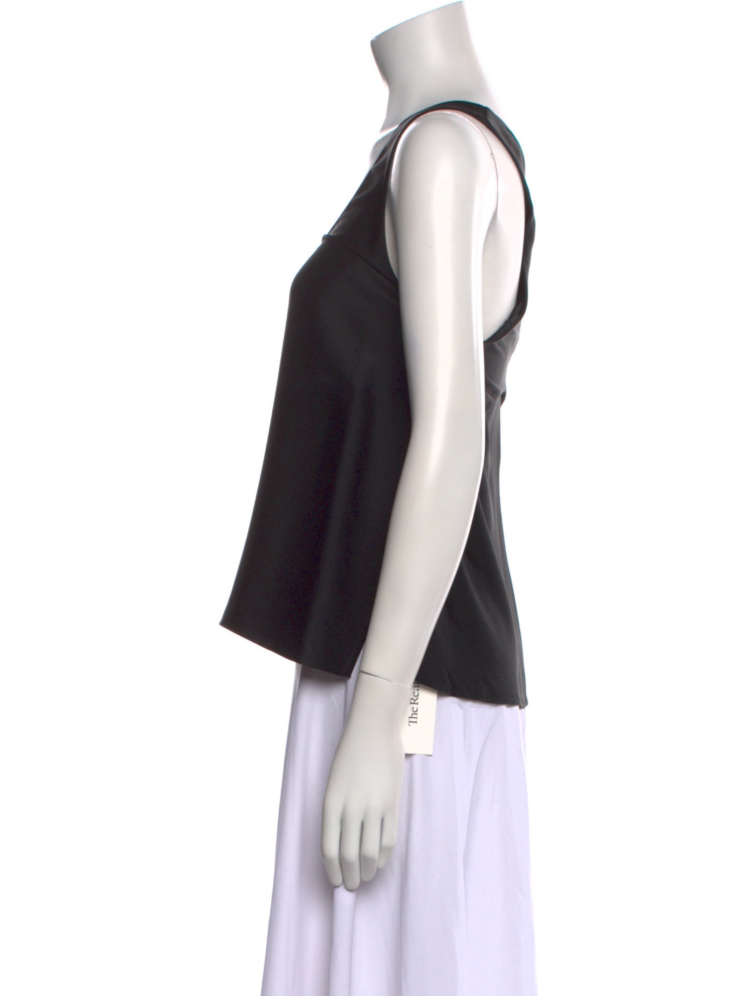 Helmut Lang Silk Scoop Neck Top w/ Tags