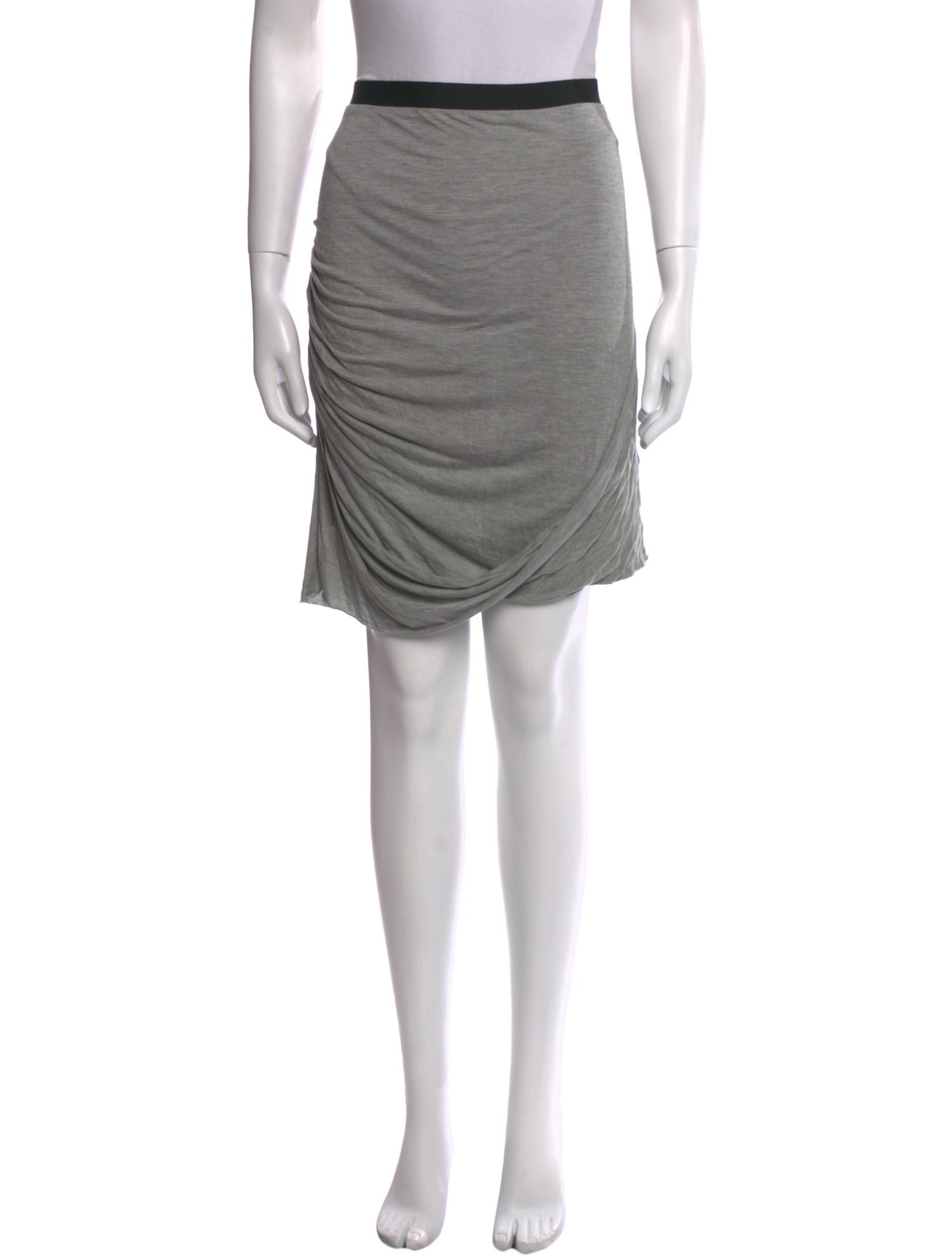 Helmut Lang Ruffle Embellishment Knee-Length Skirt