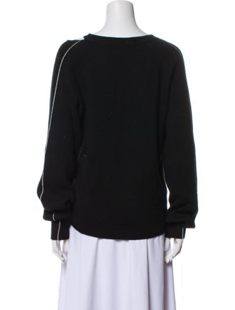 Helmut Lang V-Neck Long Sleeve Sweatshirt