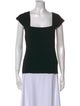 Helmut Lang Square Neckline Short Sleeve Top