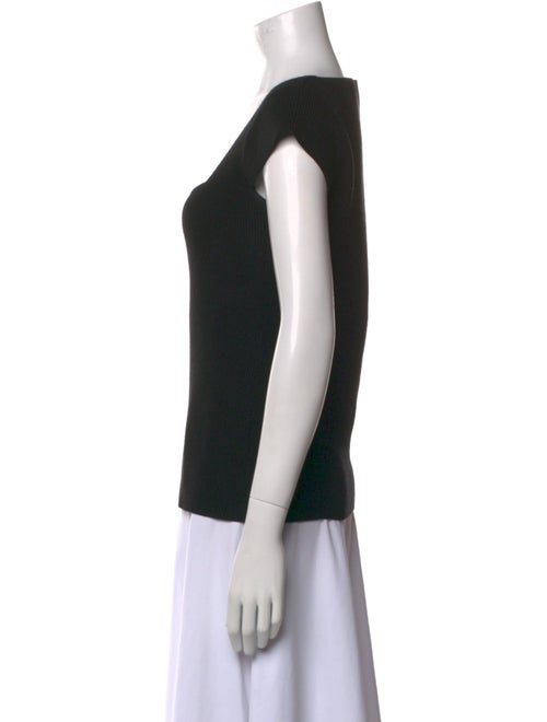 Helmut Lang Square Neckline Short Sleeve Top