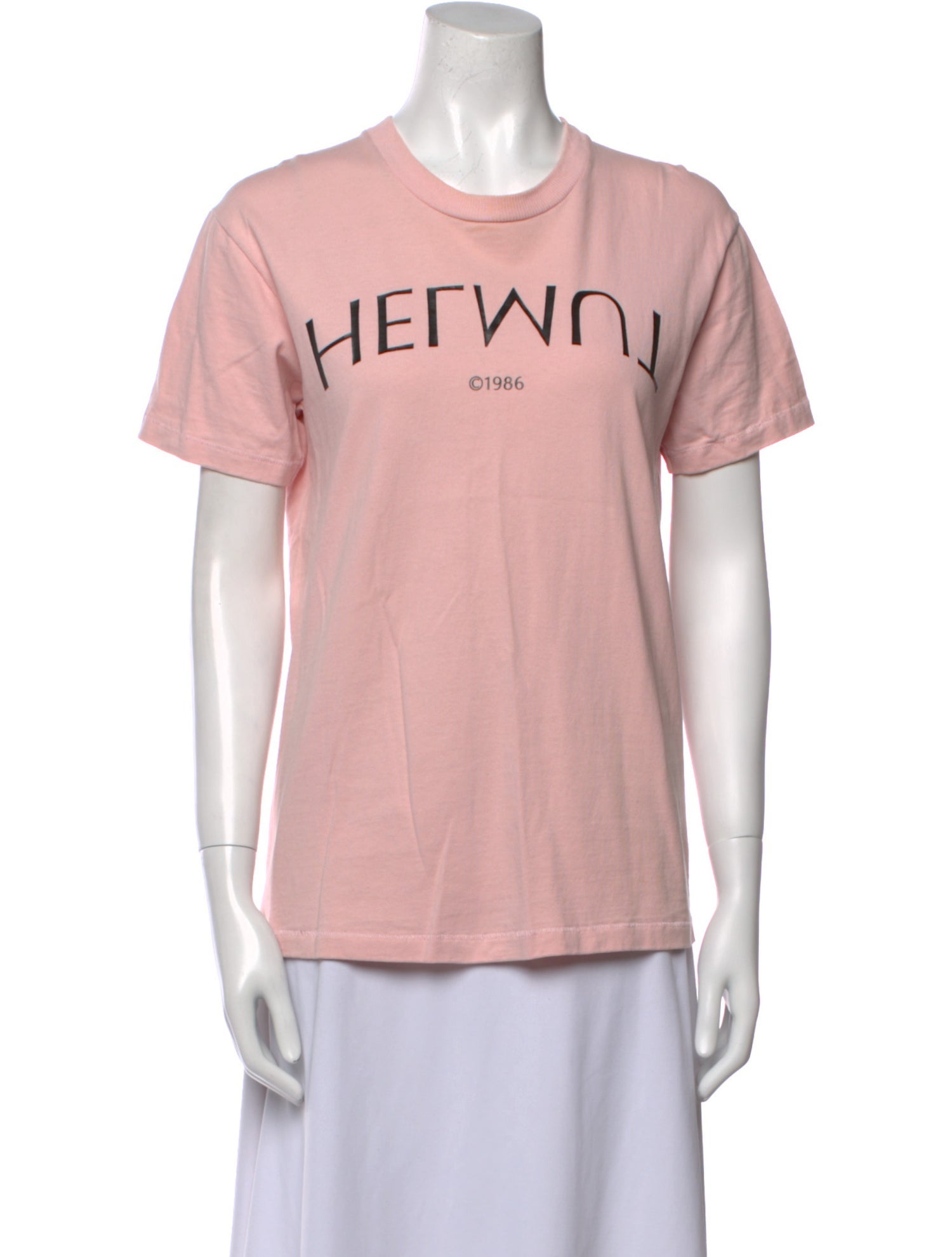 Helmut Lang Graphic Print Crew Neck T-Shirt