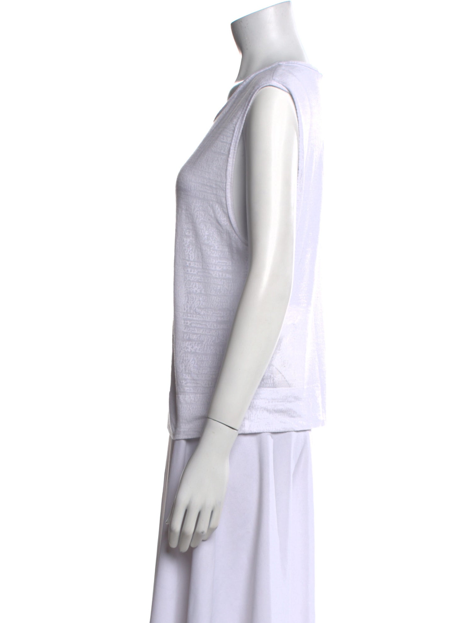 Helmut Lang Scoop Neck Sleeveless Top