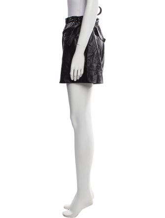 Helmut Lang Leather Mini Shorts