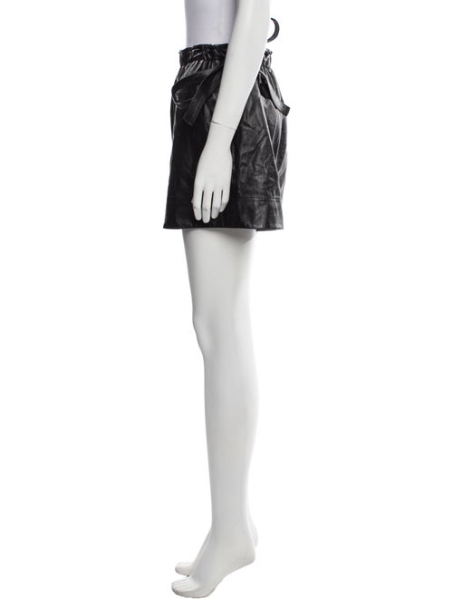 Helmut Lang Leather Mini Shorts
