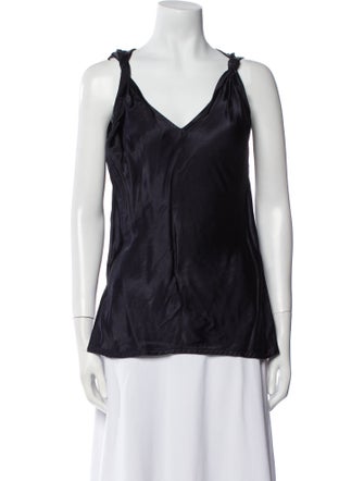 Helmut Lang V-Neck Sleeveless Blouse