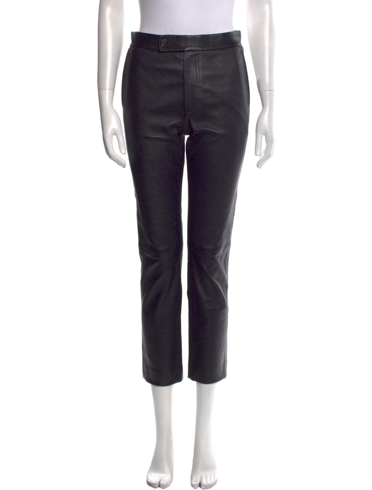 Helmut Lang Lamb Leather Straight Leg Pants