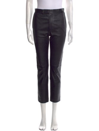 Helmut Lang Lamb Leather Straight Leg Pants