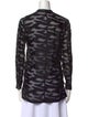 Helmut Lang Printed V-Neck Top