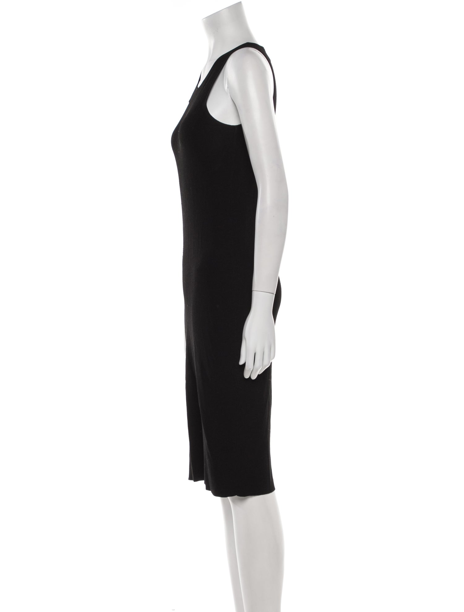Helmut Lang Scoop Neck Knee-Length Dress