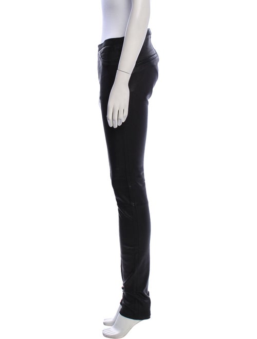Helmut Lang Lamb Leather Skinny Leg Pants