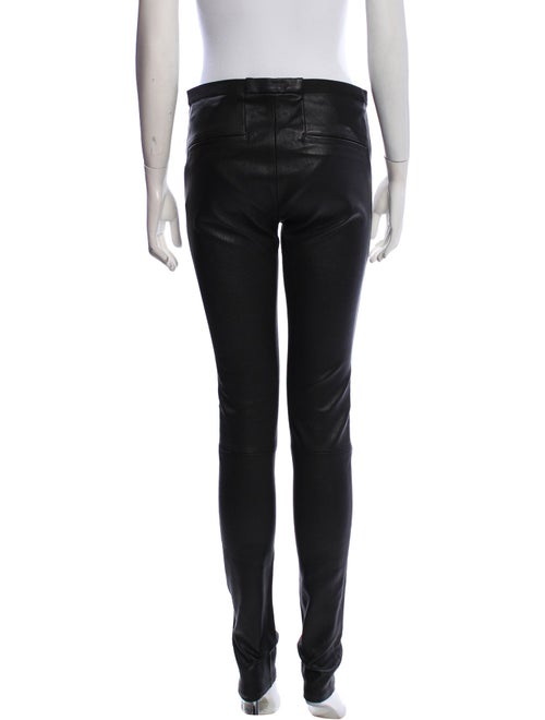 Helmut Lang Lamb Leather Skinny Leg Pants