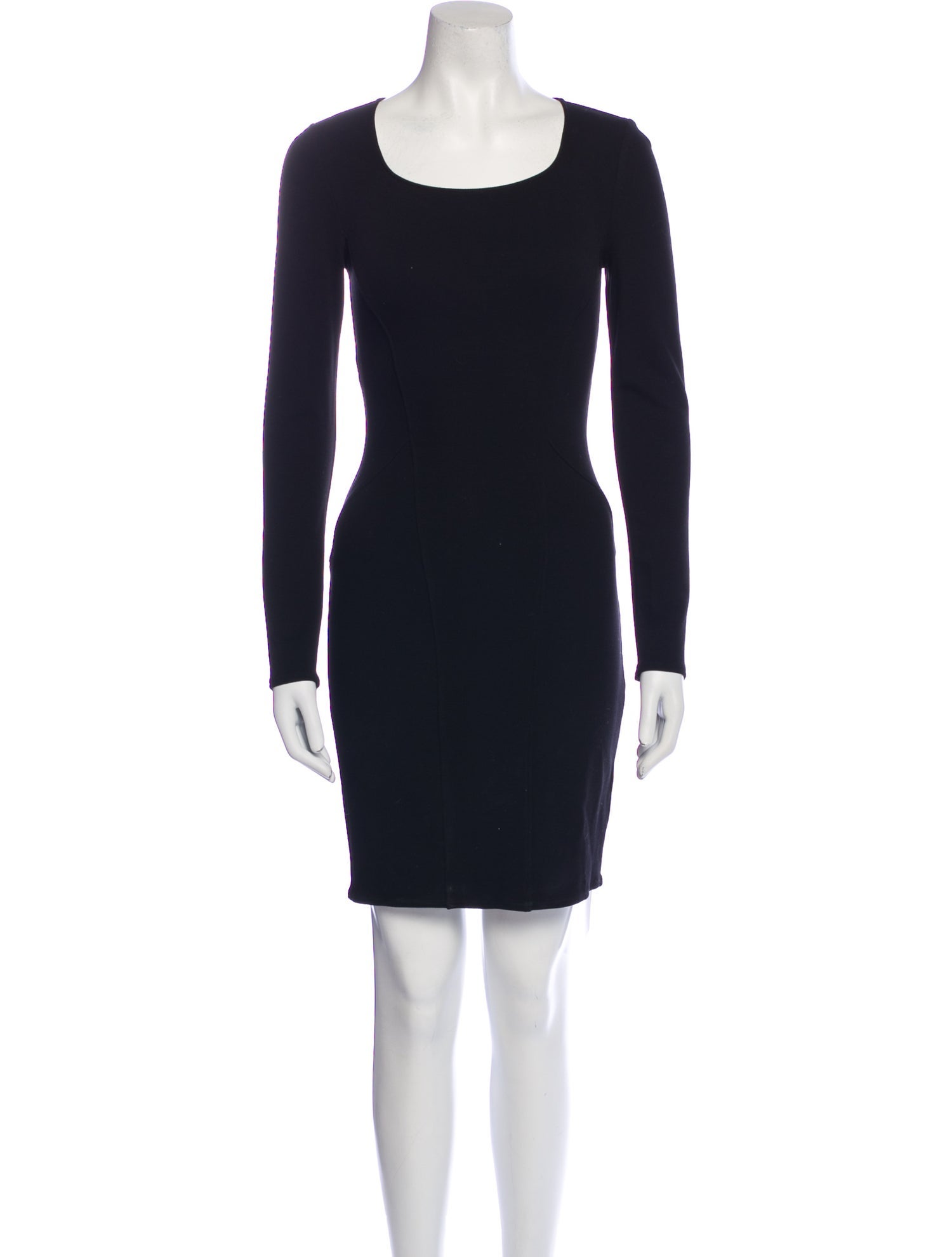 HELMUT Helmut Lang Scoop Neck Mini Dress