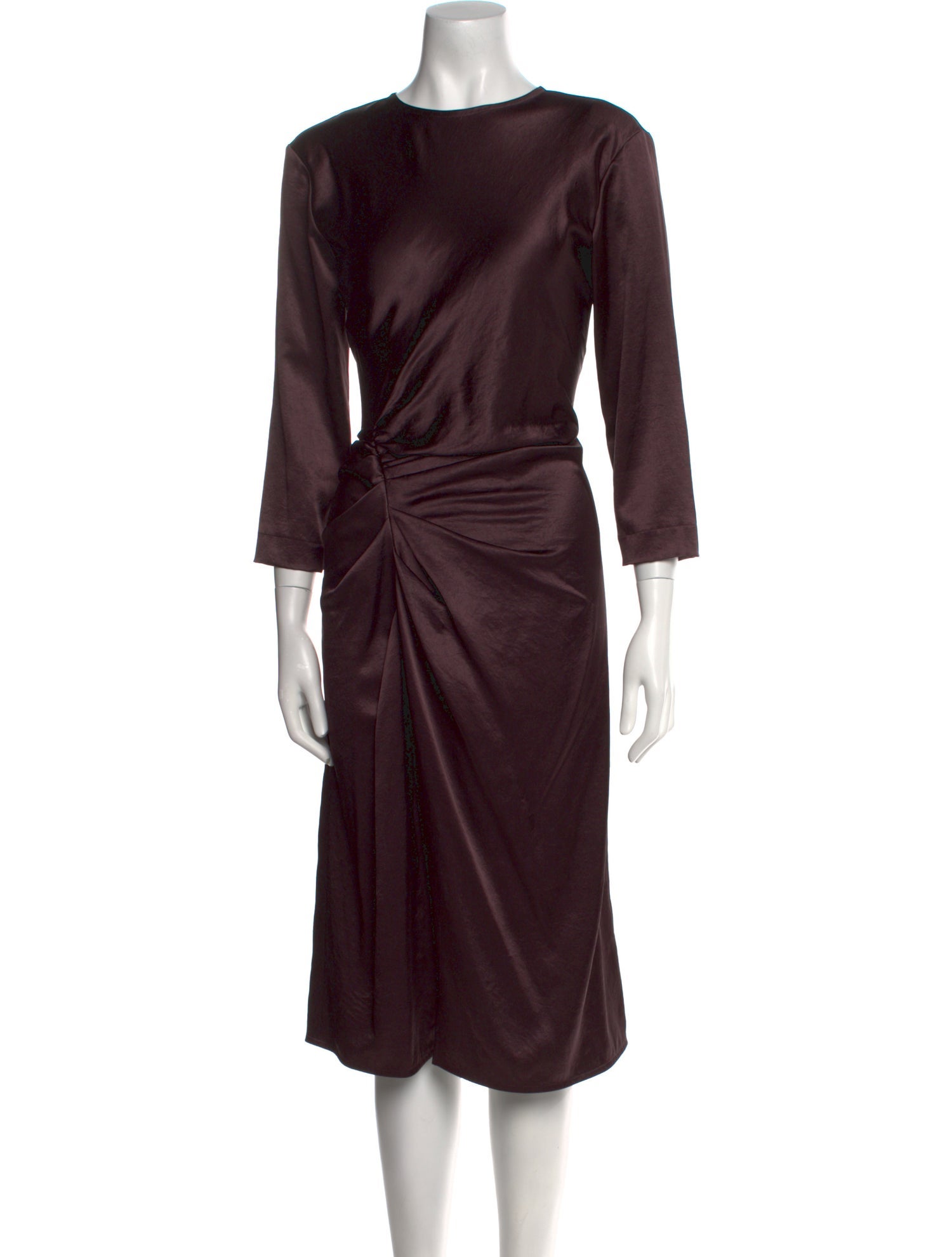 Helmut Lang Scoop Neck Midi Length Dress