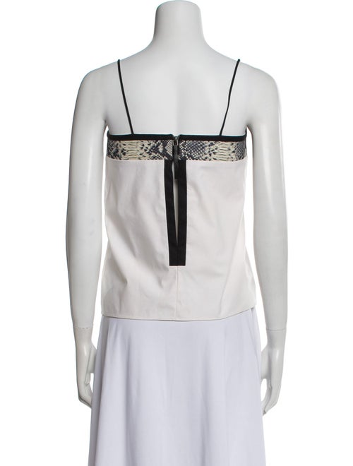 Helmut Lang Square Neckline Sleeveless Crop Top