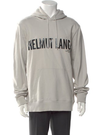 Helmut Lang Graphic Print Crew Neck Hoodie