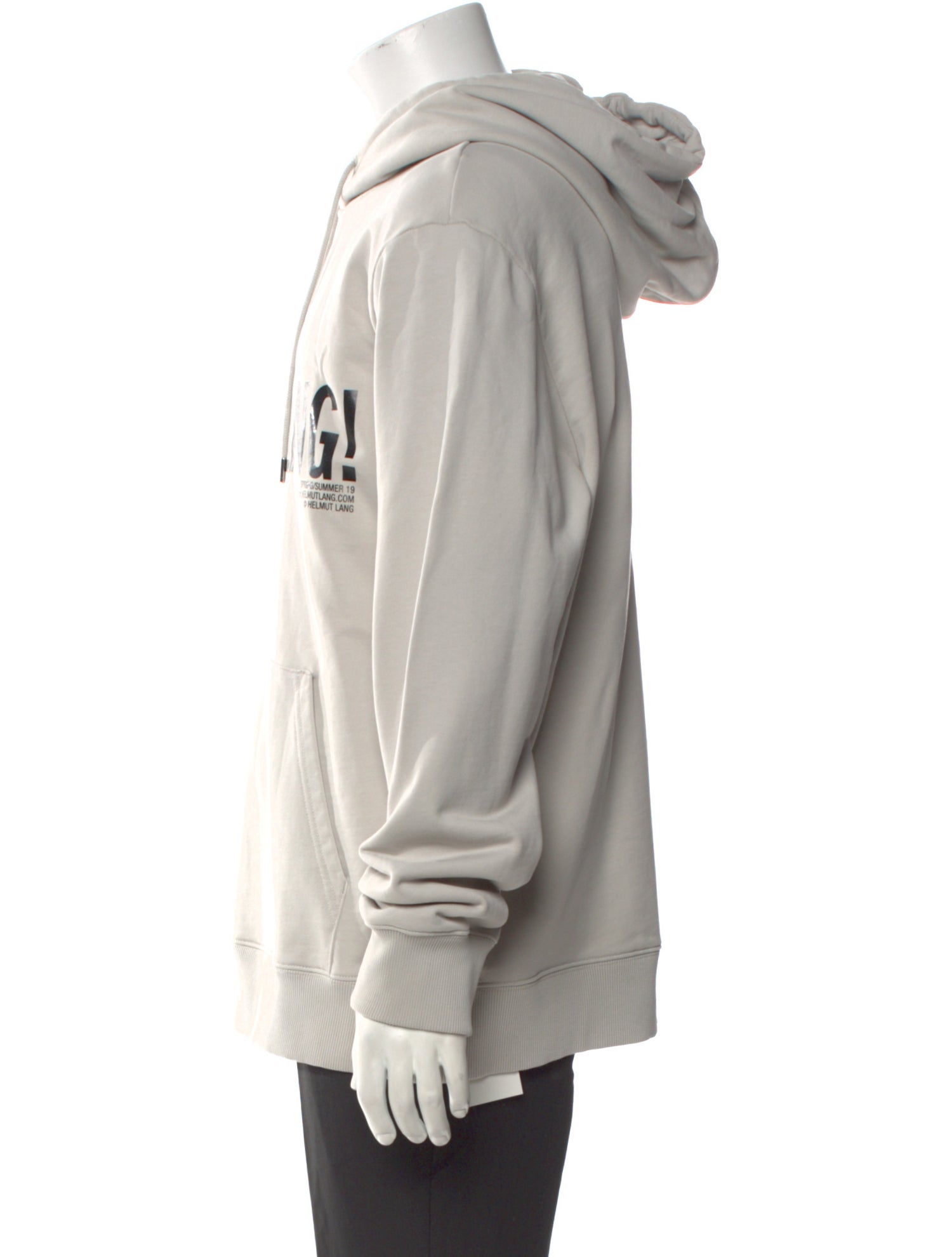 Helmut Lang Graphic Print Crew Neck Hoodie