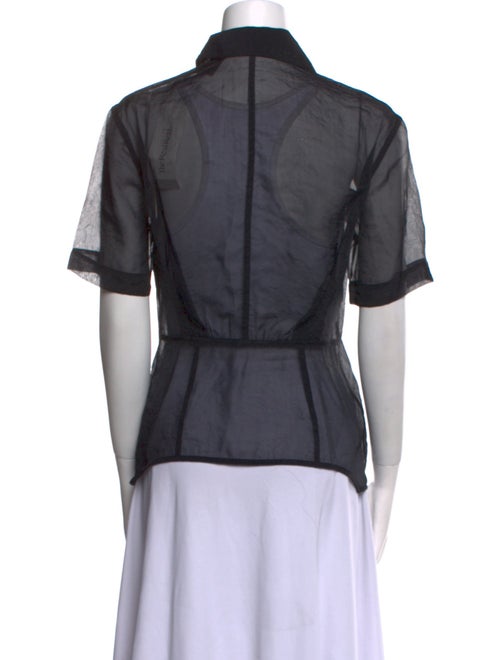 Helmut Lang Short Sleeve Button-Up Top