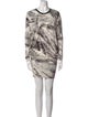 Helmut Lang Printed Mini Dress