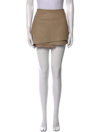 Helmut Lang Lamb Leather Mini Skirt