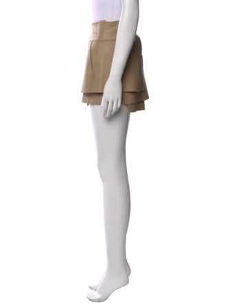 Helmut Lang Lamb Leather Mini Skirt