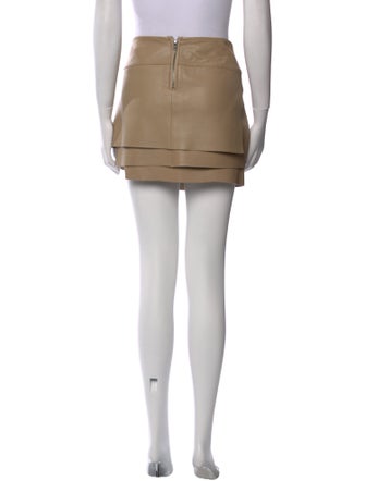 Helmut Lang Lamb Leather Mini Skirt