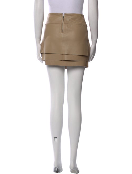 Helmut Lang Lamb Leather Mini Skirt
