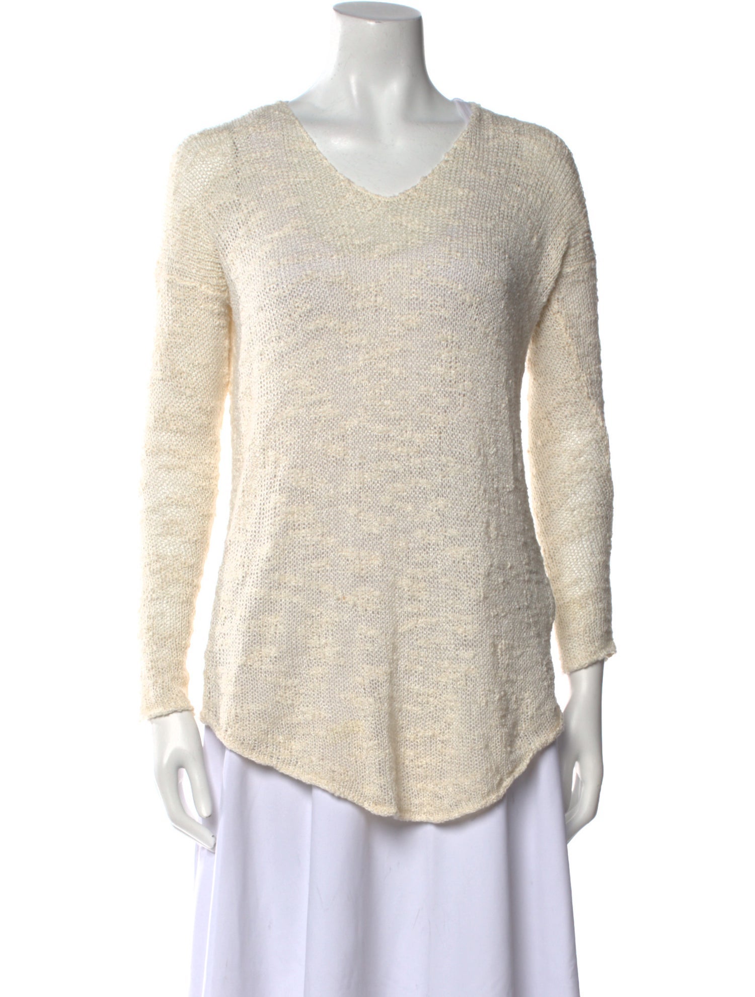 Helmut Lang Silk Scoop Neck Sweater