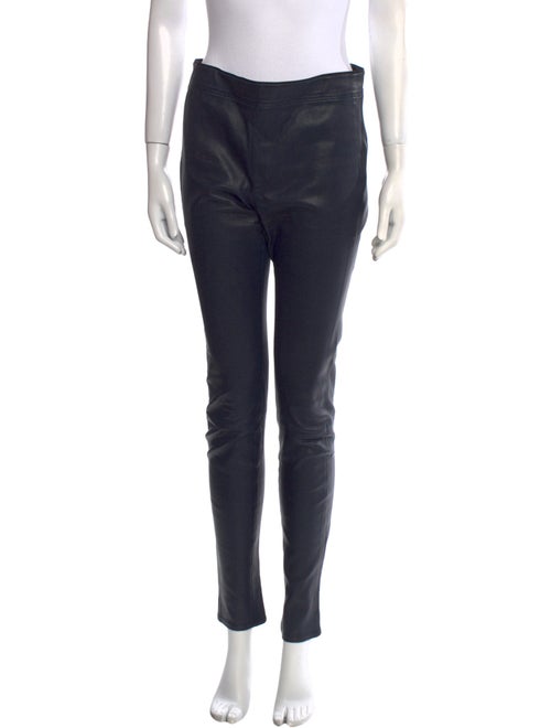 Helmut Lang Leather Skinny Leg Pants