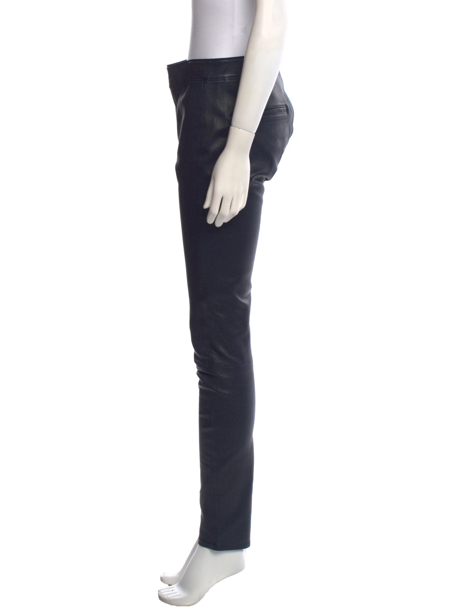 Helmut Lang Leather Skinny Leg Pants