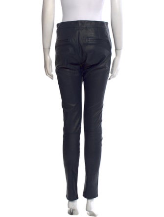 Helmut Lang Leather Skinny Leg Pants