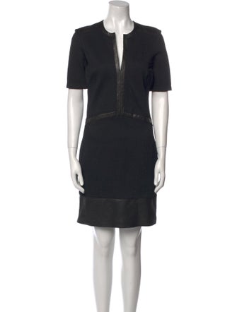 Helmut Lang V-Neck Mini Dress