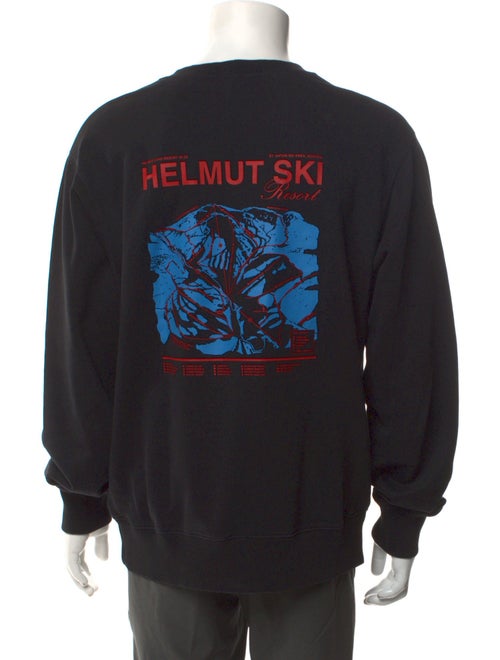 Helmut Lang Graphic Print Crew Neck Sweatshirt