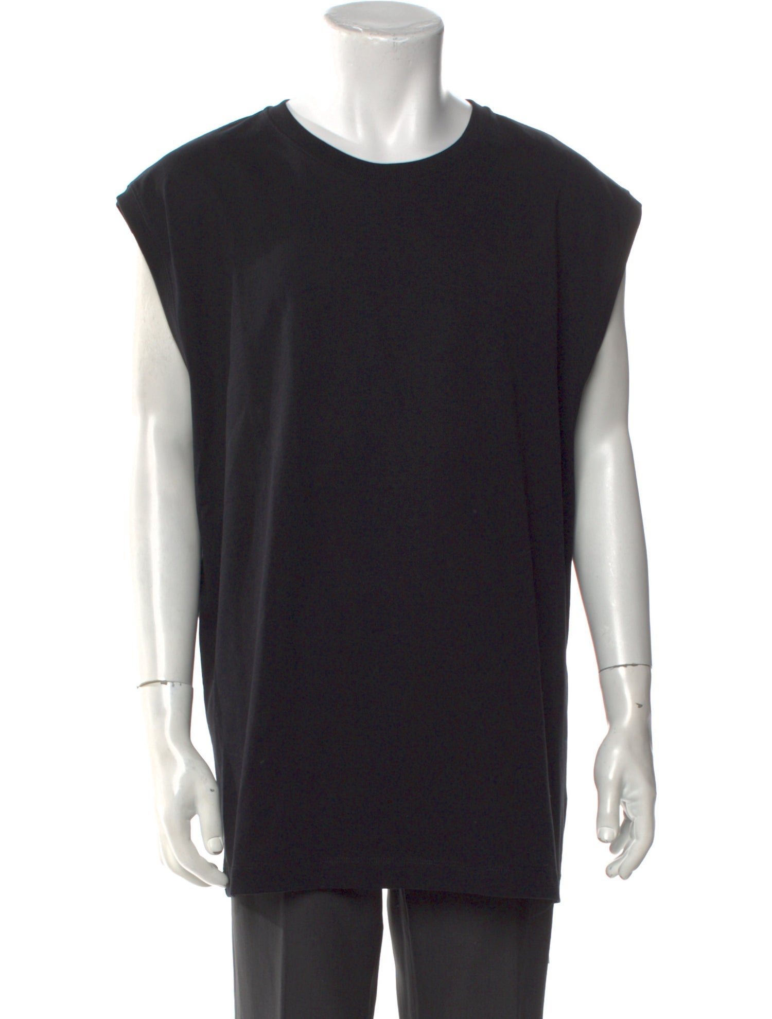 Helmut Lang Crew Neck Sleeveless T-Shirt