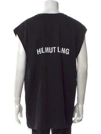 Helmut Lang Crew Neck Sleeveless T-Shirt