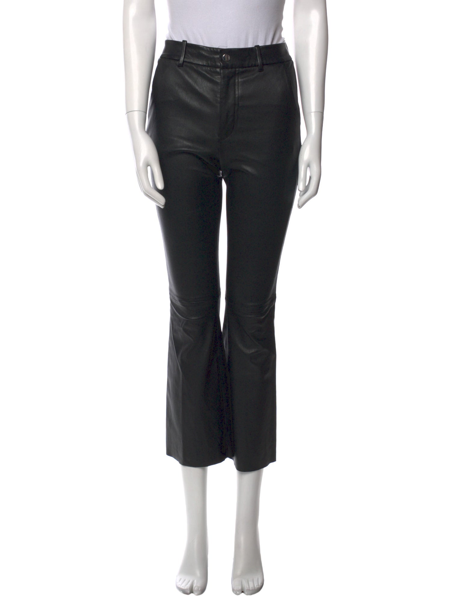 Helmut Lang Leather Skinny Leg Pants